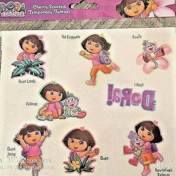 Dora Temporary Tattoos Cherry Scented - Picture 1 of 2